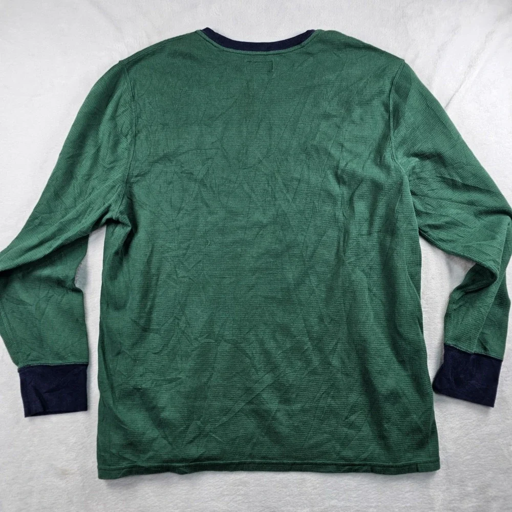 Polo Ralph Lauren Waffle Shirt Mens XXL Pajama Sleepwear Thermal Embroidered LS